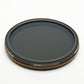 PolarPro 58mm 3-6 VND Variable Neutral Density Filter in case, Mint