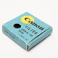 Canon 48mm Conversion B filter in jewel case, box, instructions