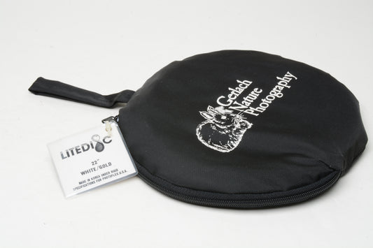Photoflex 22" White/Gold LiteDisc, very clean, in case