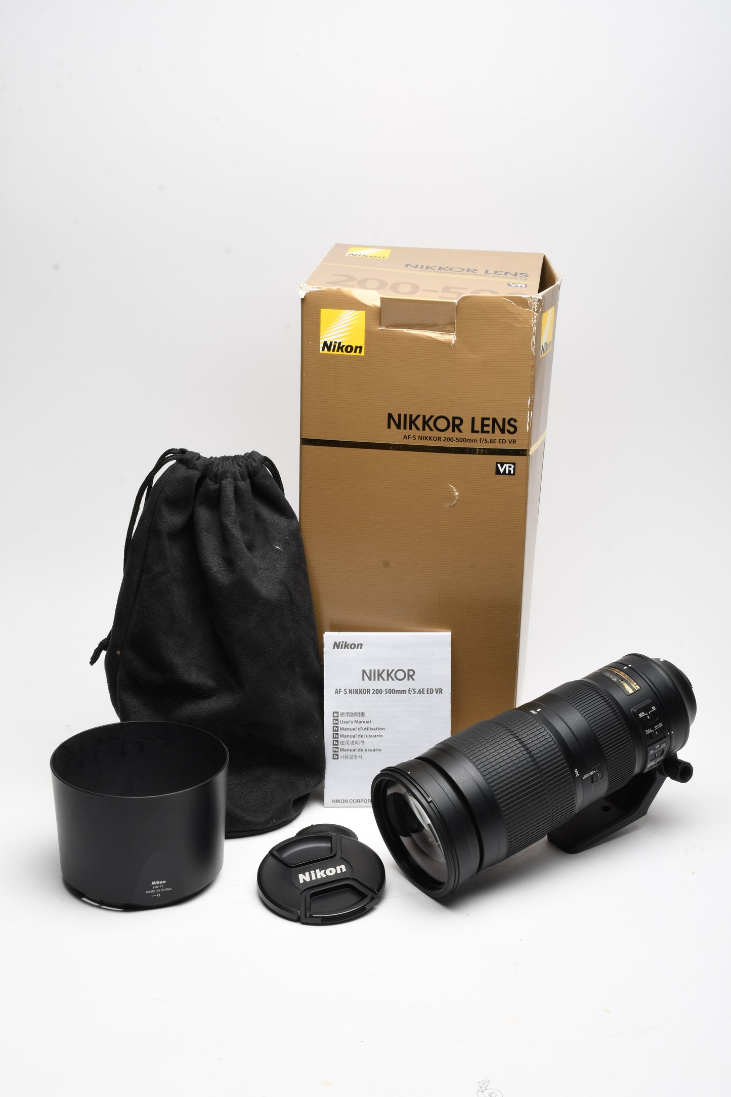 Nikon AF-S Nikkor 200-500mm f5.6E ED VR, boxed, USA, Mint-