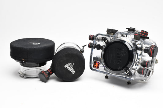 Ikelite Underwater Housing for Nikon D200 DSLR Camera #6812 + 2X Ports, Great!