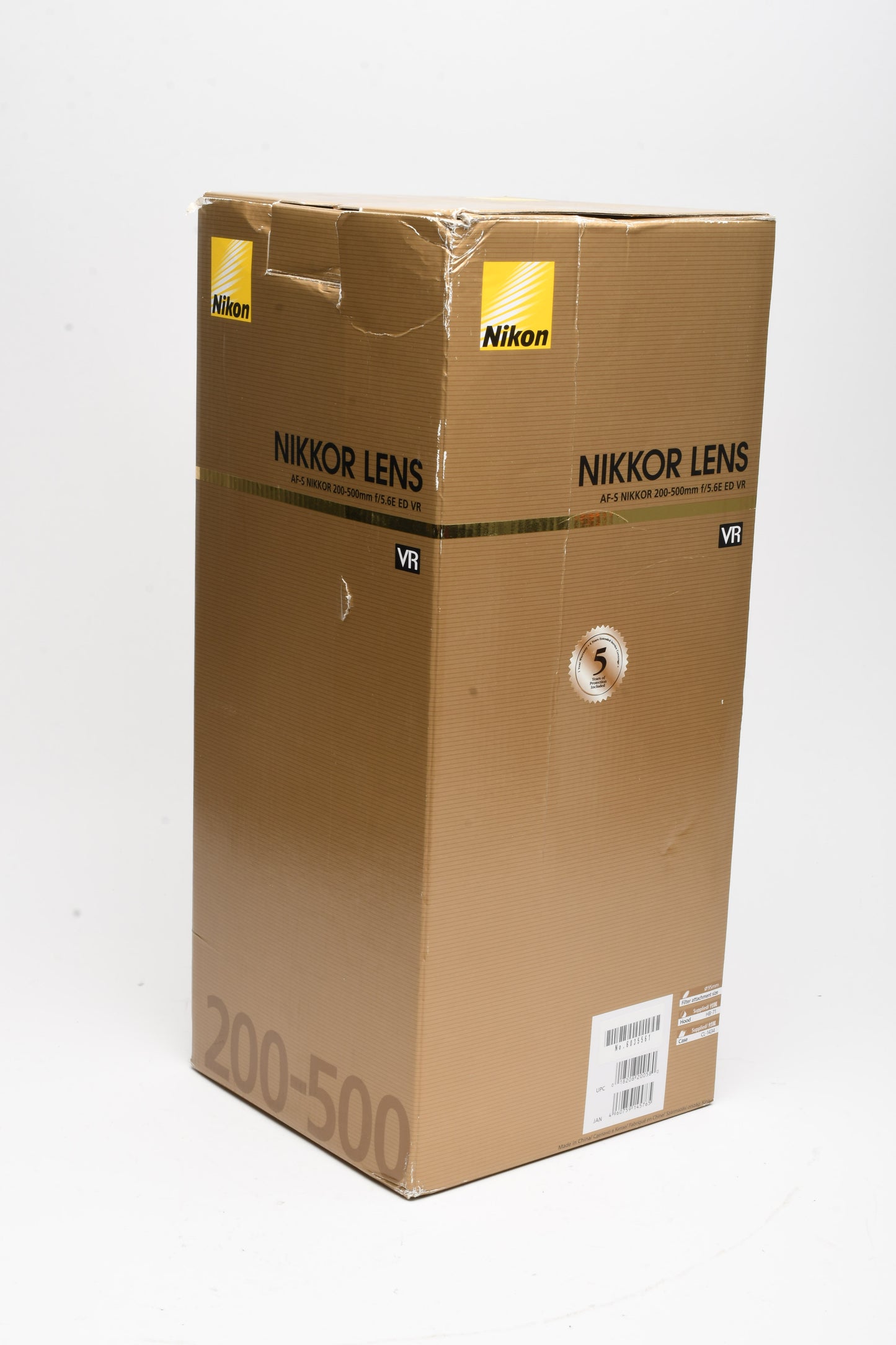 Nikon AF-S Nikkor 200-500mm f5.6E ED VR, boxed, USA, Mint-
