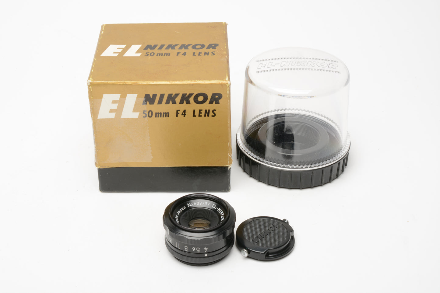 Nikon Nikkor 50mm f4 Enlarging lens, Mint, Jewel case, box