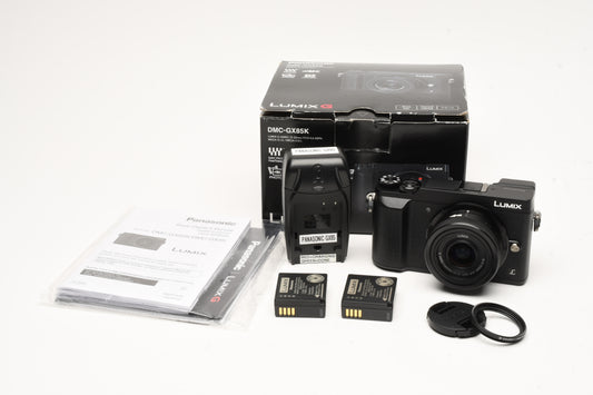 Panasonic Lumix GX85 16MP Digital  Point&Shoot w/12-32mm+++, Mint, Boxed