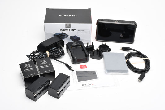 Atomos Ninja V 5" 4K HDMI Recording Monitor w/Power Kit, Very clean