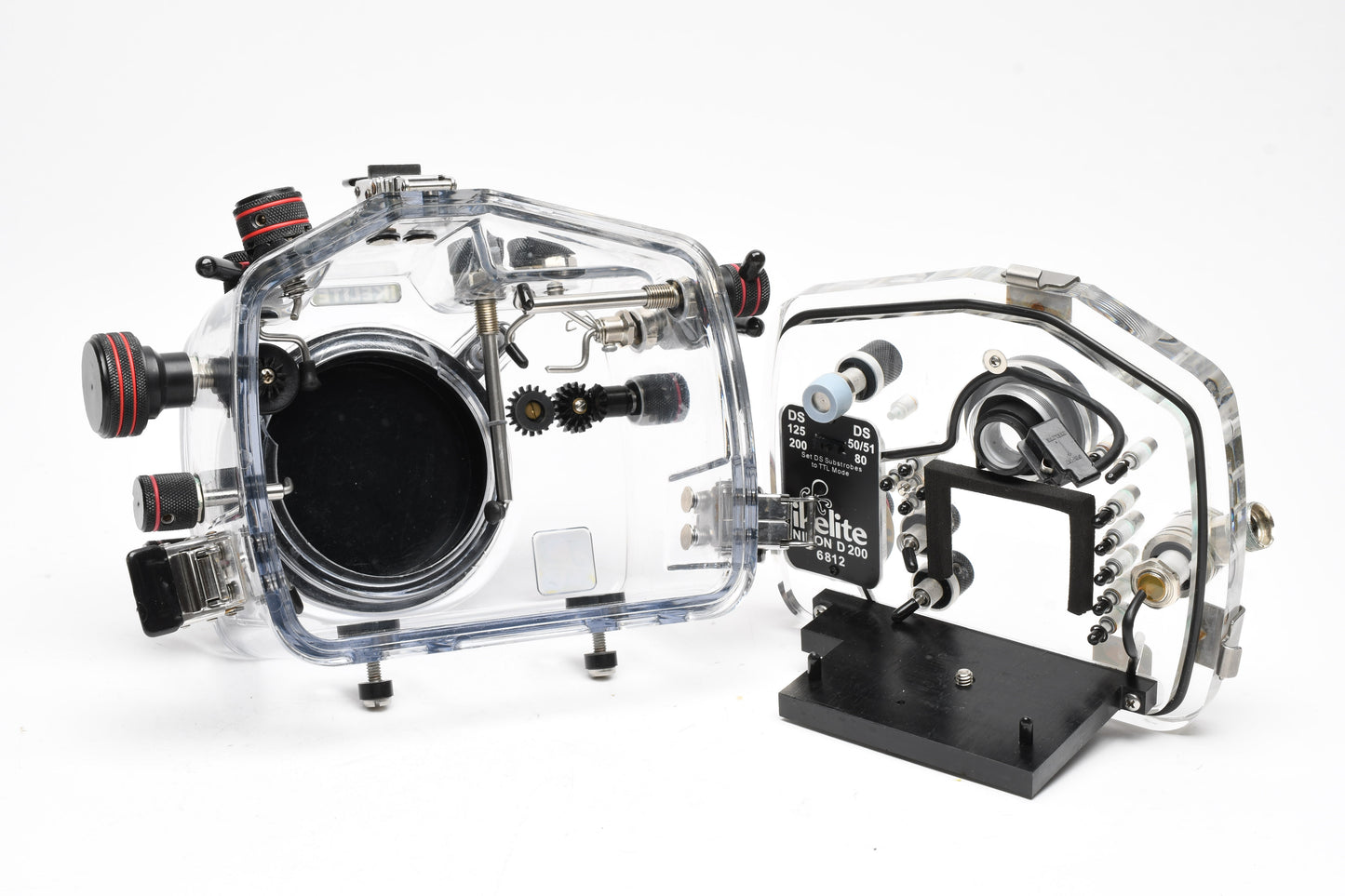 Ikelite Underwater Housing for Nikon D200 DSLR Camera #6812 + 2X Ports, Great!