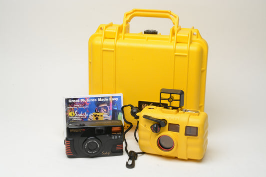 SeaLife Reefmaster 35mm Point&Shoot camera w/Housing, finder, case , tested, great!