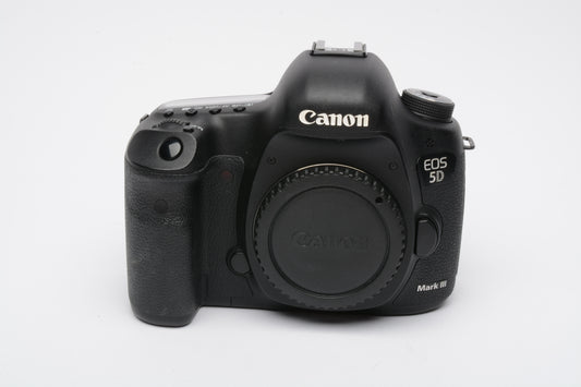 Canon EOS 5D Mark III 22.3MP DSLR Body, Batt, Charger, Only 19,013 Acts