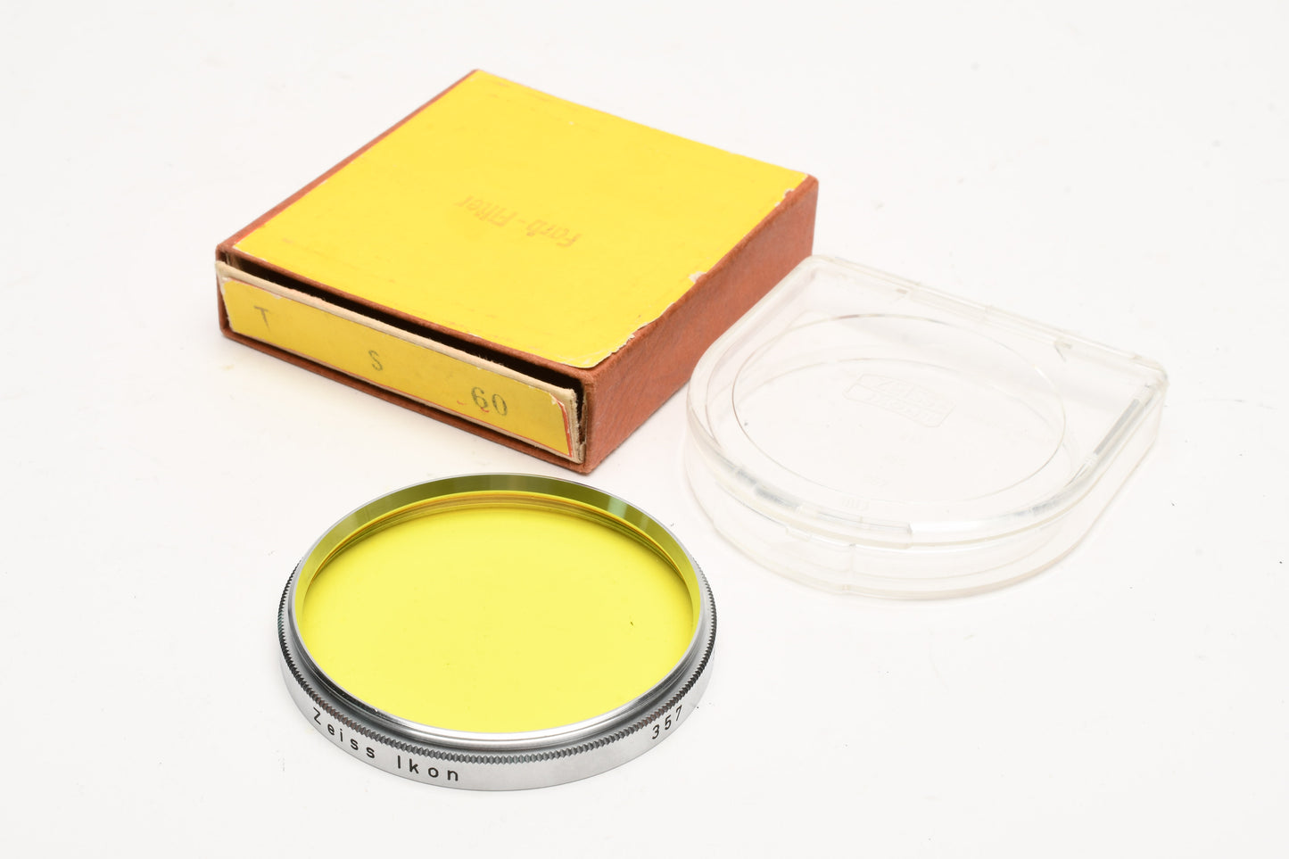 Zeiss Ikon 357 S60 G 2x 60mm yellow contrast filter, jewel case and original box