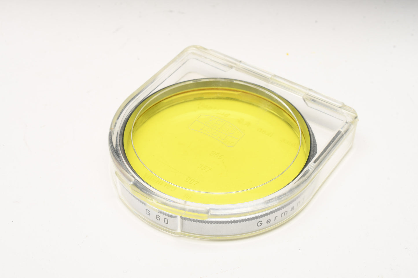 Zeiss Ikon 357 S60 G 2x 60mm yellow contrast filter, jewel case and original box