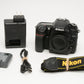 Nikon D7500 DSLR Body w/Batt, charger, tested, great! Only 740 Acts!!