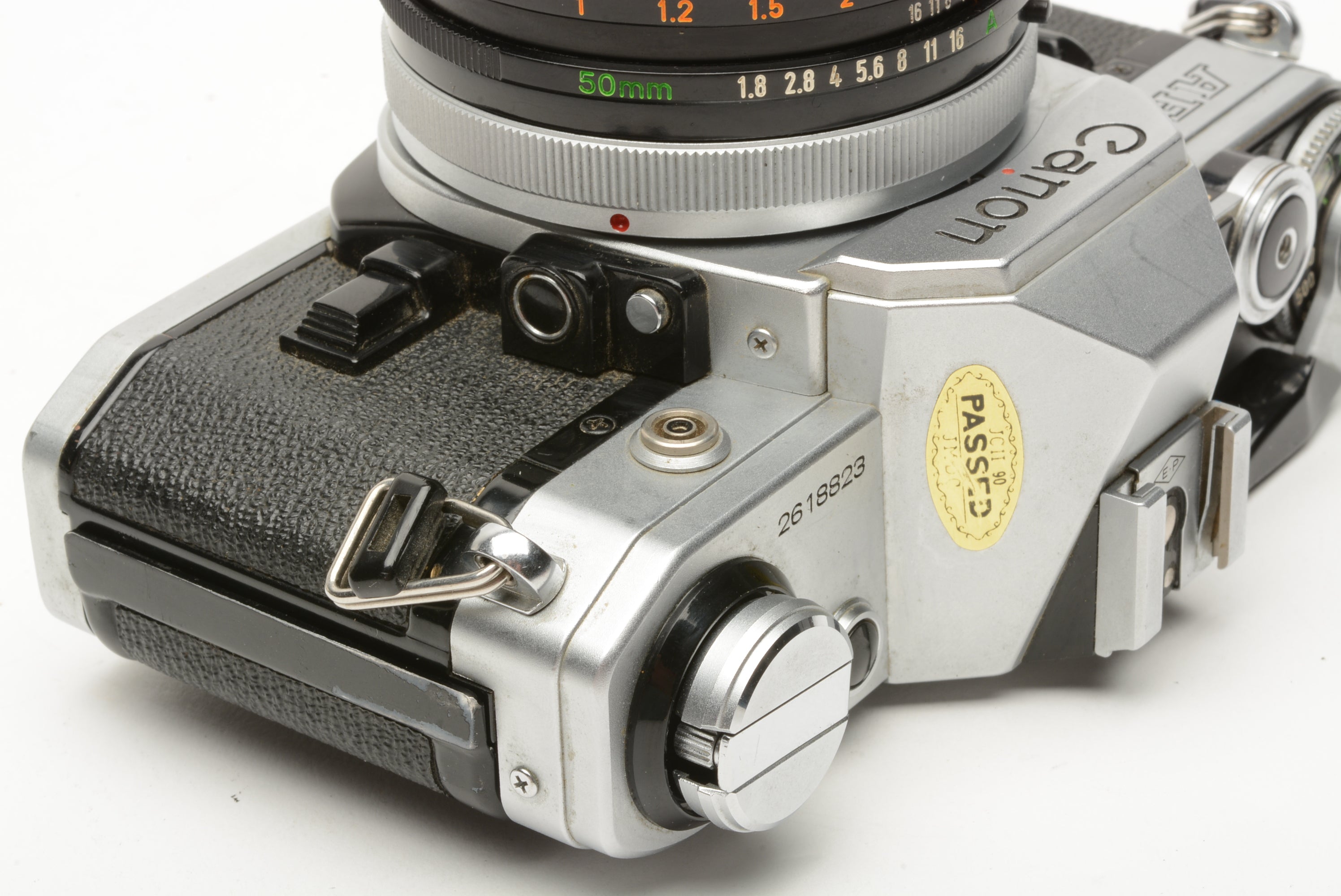 Canon AE-1 35mm SLR Camera w/50mm f/1.8 Lens, UV, Strap, New Seals