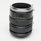 Vivitar Extension Tube Set AT-3 36mm, 20mm, 12mm for NIKON F(Non AI ) + BR-2 & case