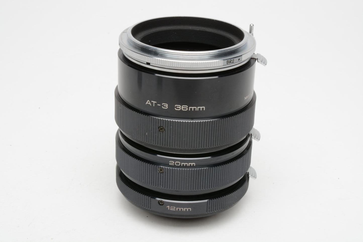 Vivitar Extension Tube Set AT-3 36mm, 20mm, 12mm for NIKON F(Non AI ) + BR-2 & case