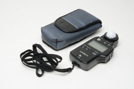 Minolta Autometer IV F digital light meter w/case, Clean, accurate