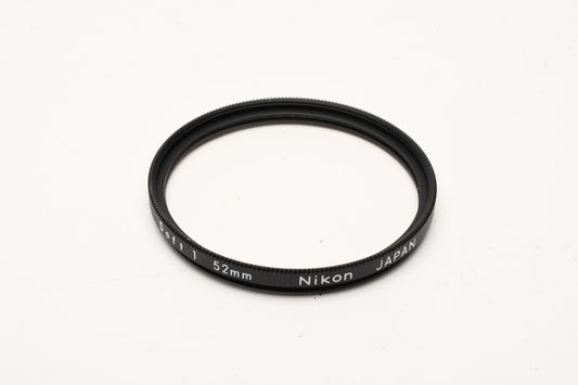 Nikon 52mm Soft 1 Filter in jewel case, box, instructions - mint-
