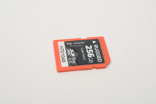 Pro Master Rugged 256GB SD XC card #5442, Formatted