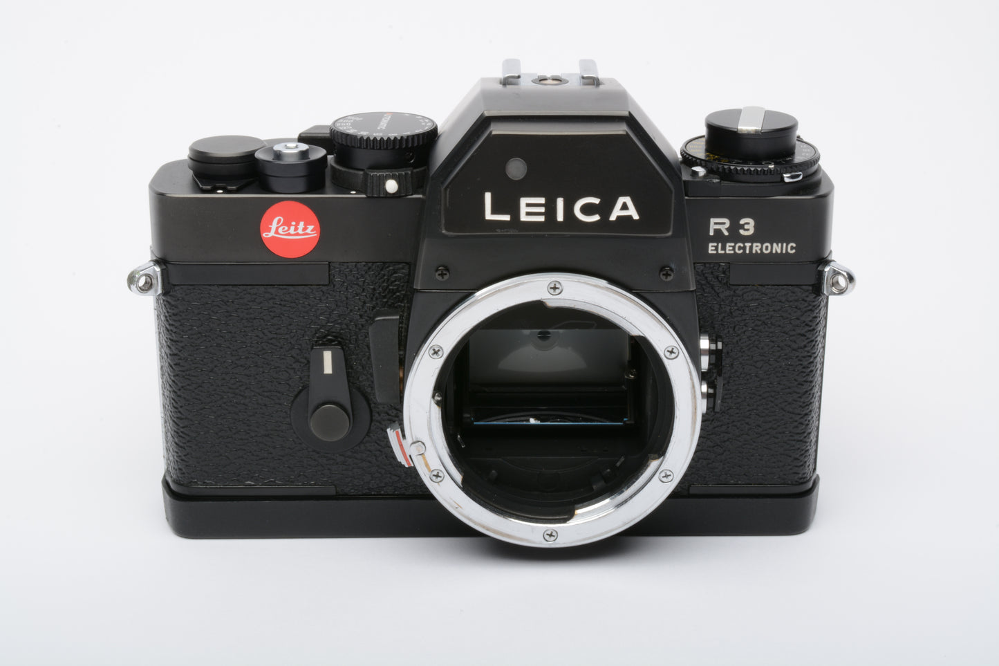 Leica R3 Electronic 35mm SLR body (Black), tested, accurate, clean, strap, cap, cover