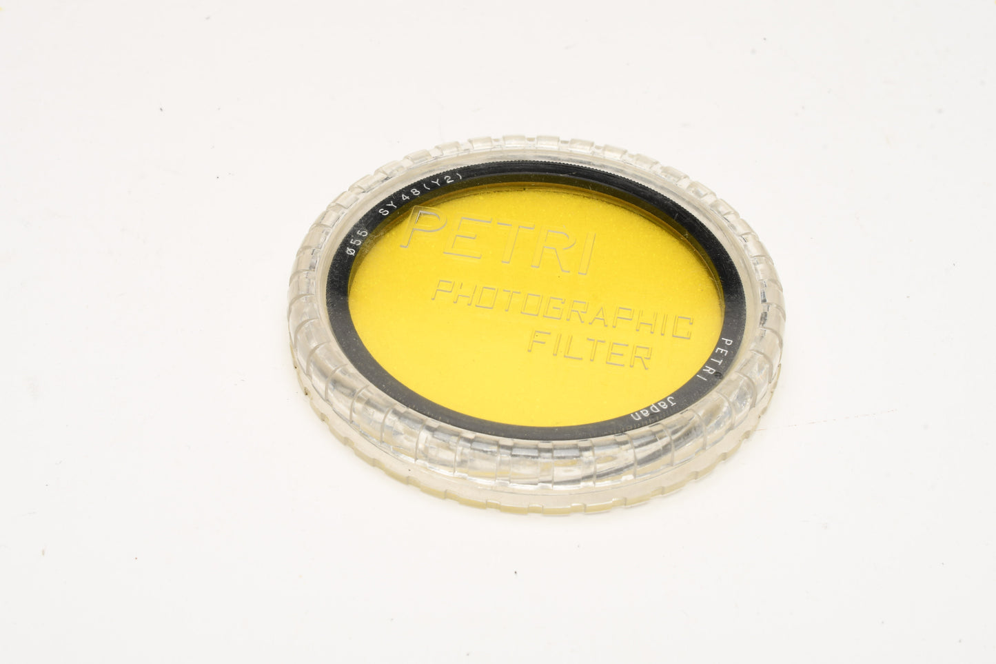Petri 55mm SY48(Y2) yellow filter in jewel case and box - mint-