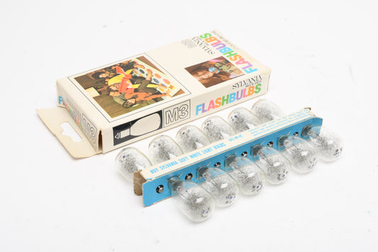 12X Sylvania M3 Clear bulbs, New in box
