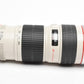 Canon EF 70-200mm f4L USM zoom lens, caps, hood, pouch, Great!