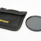 Tiffen 72mm wide angle circular polarizing filter, very nice and clean, in pouch