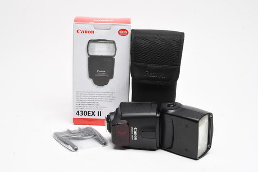 Canon Speedlite 430EX II, Case, Box, Tested, Clean!