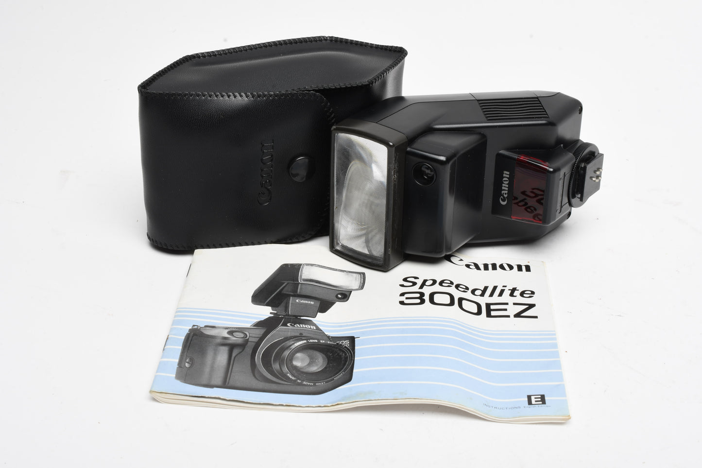 Canon 300EZ Speedlite Flash, tested w/Case + Manual