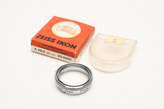Zeiss Ikon Proxar A 28.5 0.5m 909 #20.0801 push-on filter close-up lens NIB