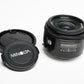 Minolta Maxxum AF 28mm f2.8 prime lens, caps, Sony A-Mount
