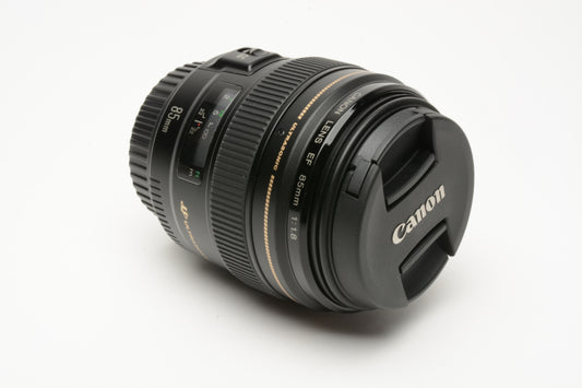 Canon EF 85mm f1.8 USM Lens #2519A003, New, Never Used, USA