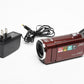 JVC GZ-E100 Camcorder - Red, w/Battery + AC Adapter/charger