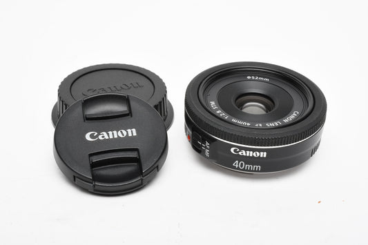 Canon EF 40mm f2.8 STM Macro Pancake lens, Great quality, Compact