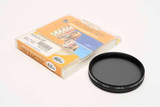 Promaster 62mm Circular Polarizer Filter in Jewel Case - Mint