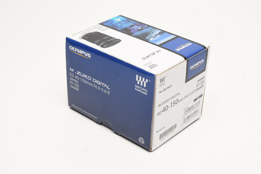 Olympus Digital 40-150mm f4-5.6R ED MSC zoom lens for Micro 4/3 mount NEW