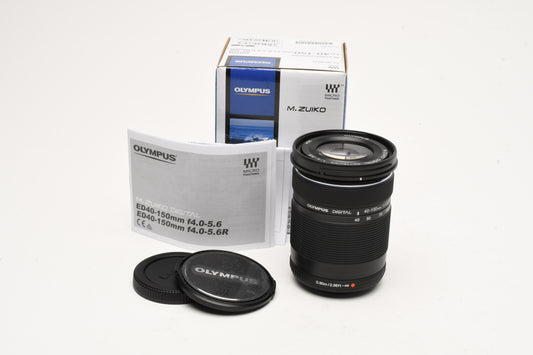 Olympus Digital 40-150mm f4-5.6R ED MSC zoom lens for Micro 4/3 mount NEW