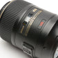 Nikon AF-S VR Micro-Nikkor 105mm f2.8G IF-ED N MFR# 2160 USA +Hood, UV, Pouch