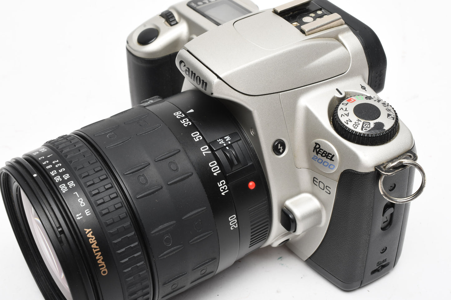 Canon Rebel 2000 35mm SLR w/EF 28-200mm f3.8-5.6 zoom lens, strap, manual