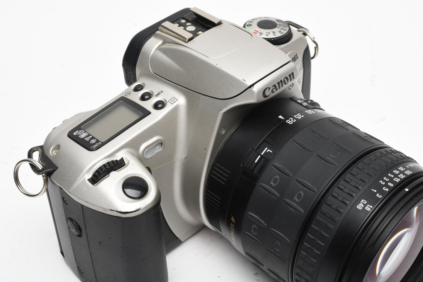 Canon Rebel 2000 35mm SLR w/EF 28-200mm f3.8-5.6 zoom lens, strap, manual