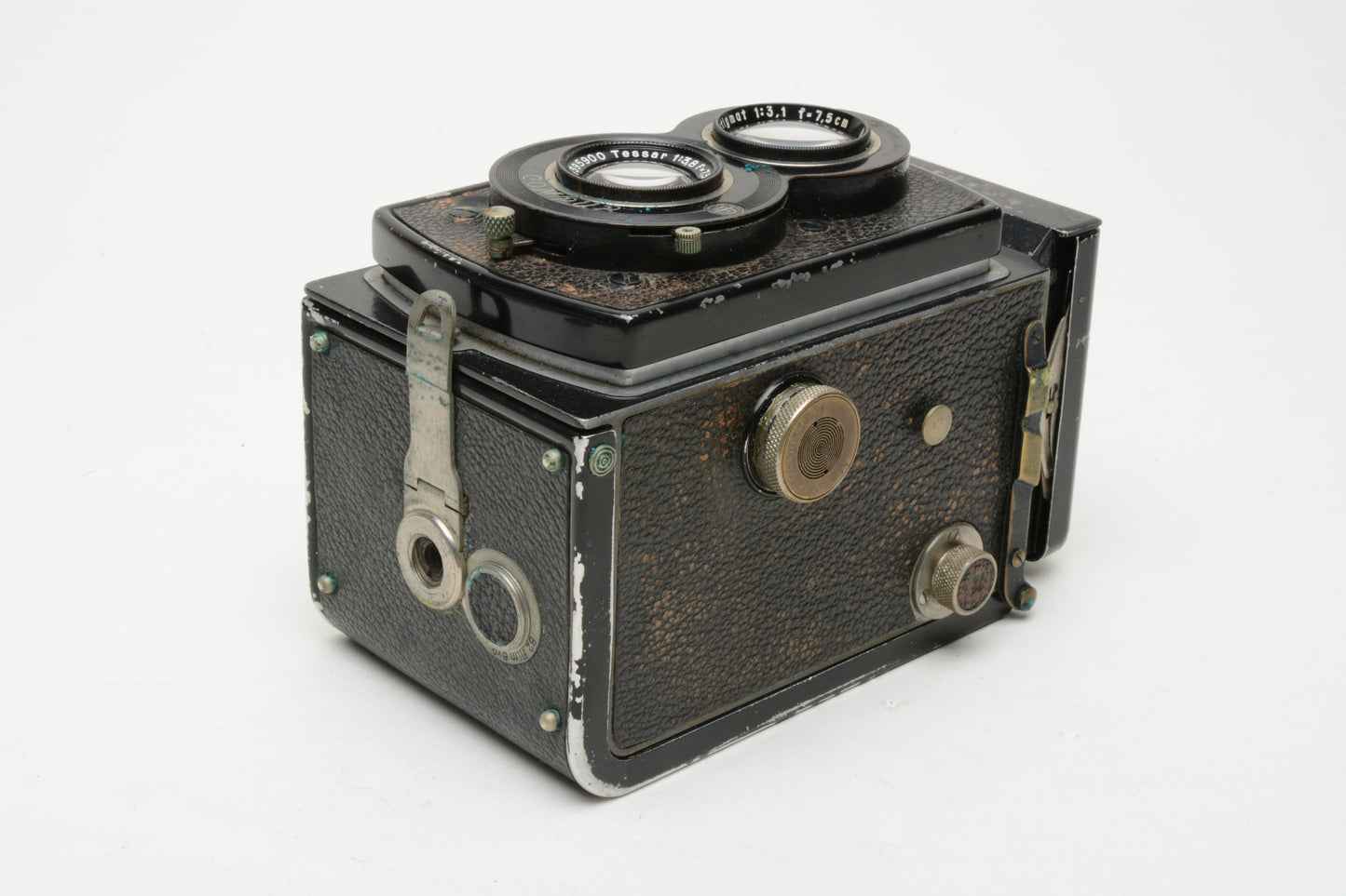Rollei Rolleiflex Old Standard Type 3 w/Zeiss Jena Tessar 7.5cm f3.5 + case, cap