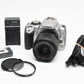 Canon Rebel XTi Silver DSLR w/18-55mm f3.5-5.6 II Zoom Lens, UV, Strap, Batt, Charger