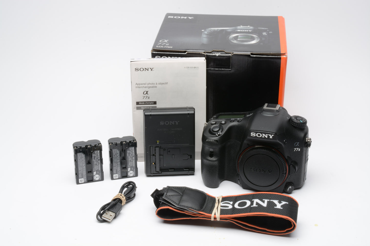 Sony A77 M2 DSLR body, boxed, Only 2047 Acts!! *NO IS - Read, 2batts++