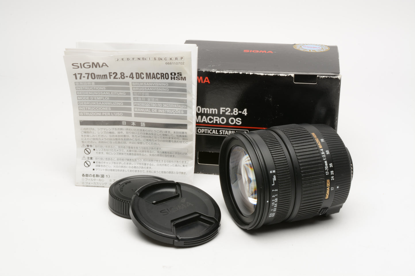 Sigma 17-70mm f2.9-4 DC Macro OS for Nikon AF D, Clean, Boxed