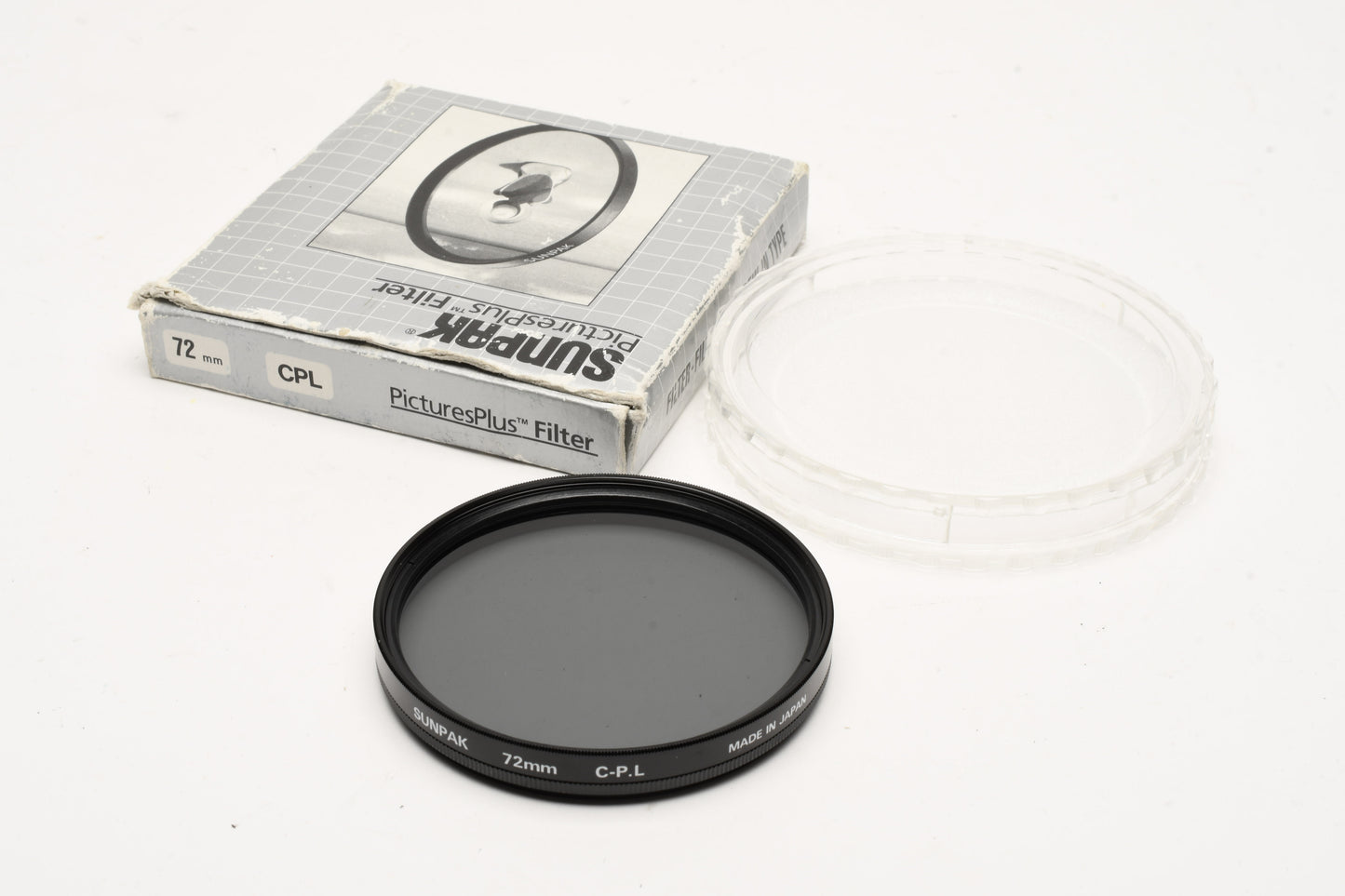 Sunpak 72mm CPL circular polarizer filter in jewel case and box - mint-