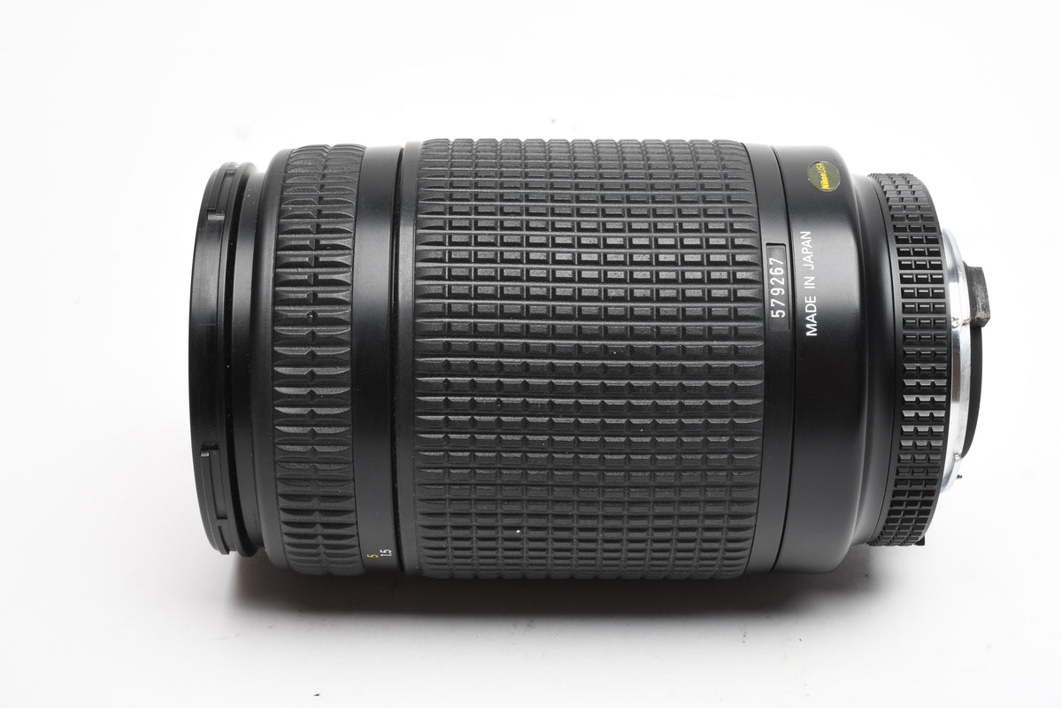 Nikon AF Zoom Nikkor 70-300mm f4-5.6G zoom, Hood+Caps+UV Clean!
