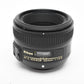 Nikon Nikkor AF-S 50mm f1.8G prime lens, caps, Very clean