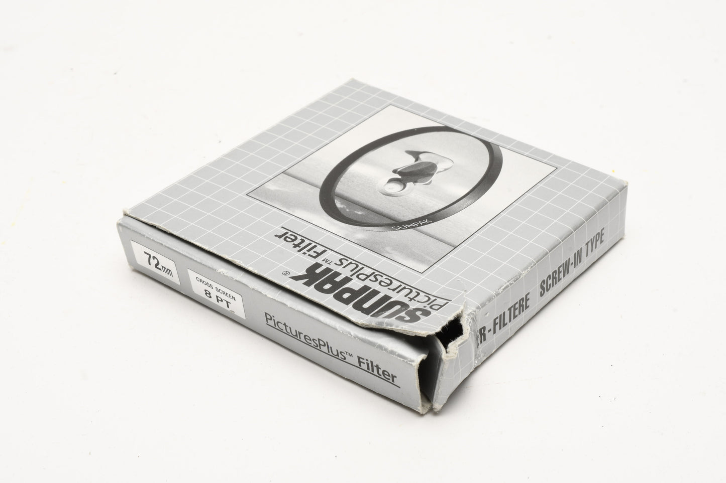 Sunpak 72mm 8x-Cross (Star) Filter in jewel case and box - mint-