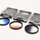 3x 58mm K&F Concept Digital HD Graduated Colored Filters (blue, brown, grey)