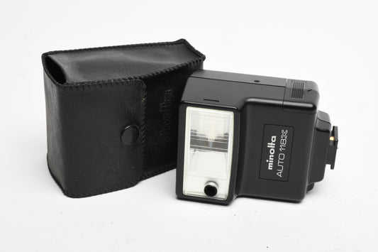 Minolta Auto 118X compact flash, very clean, tested, w/pouch