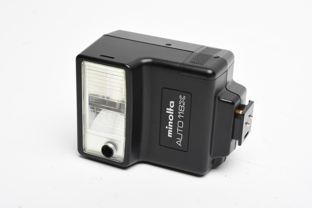 Minolta Auto 118X compact flash, very clean, tested, w/pouch